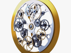 clock mechanism v 1 Model 3D