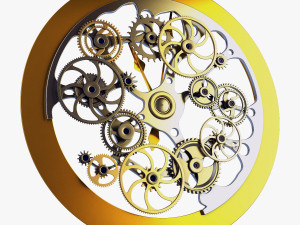 clock mechanism v 1 Model 3D