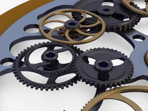 mecanismo de rel&oacute;gio v 1 Modelo 3D