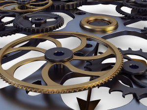 clock mechanism v 1 Model 3D