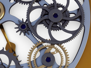 clock mechanism v 1 Model 3D