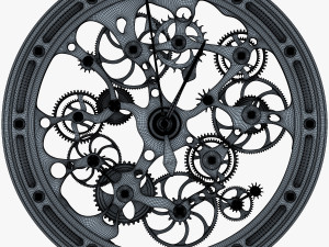 clock mechanism v 1 Model 3D