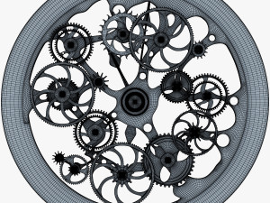 clock mechanism v 1 Model 3D
