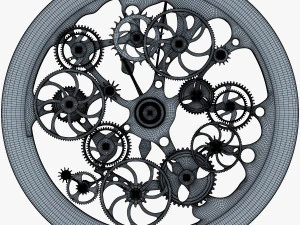 mecanismo de rel&oacute;gio v 1 Modelo 3D