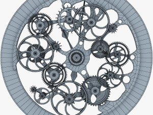 clock mechanism v 1 Model 3D