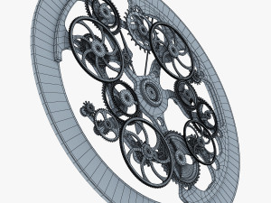 clock mechanism v 1 Model 3D