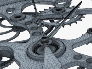 mecanismo de rel&oacute;gio v 1 Modelo 3D