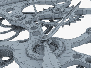 clock mechanism v 1 Model 3D