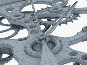 mecanismo de rel&oacute;gio v 1 Modelo 3D