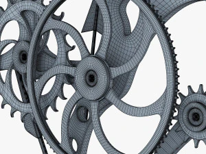 mecanismo de rel&oacute;gio v 1 Modelo 3D