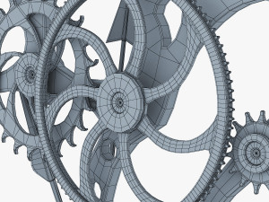 clock mechanism v 1 Model 3D