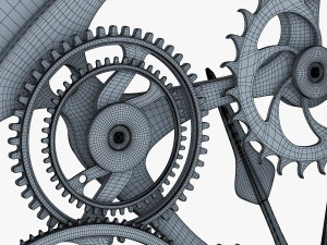 mecanismo de rel&oacute;gio v 1 Modelo 3D