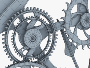 clock mechanism v 1 Model 3D
