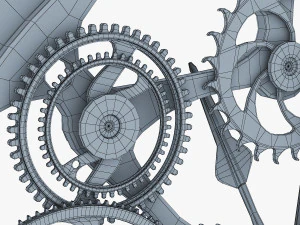 mecanismo de rel&oacute;gio v 1 Modelo 3D