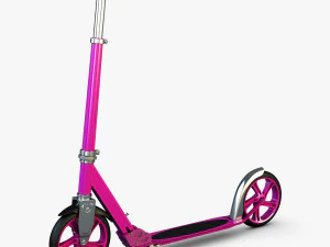 patinete rosa Modelo 3D