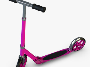 kick scooter pink Modelo 3D