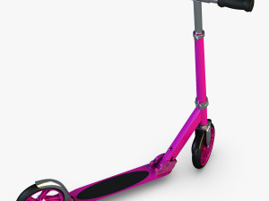 kick scooter pink Modelo 3D