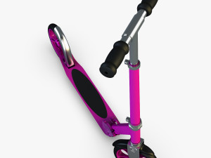kick scooter pink Modelo 3D