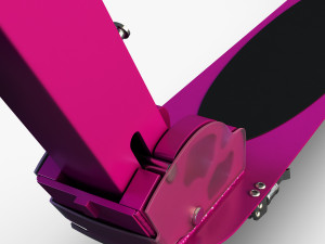 kick scooter pink Modelo 3D