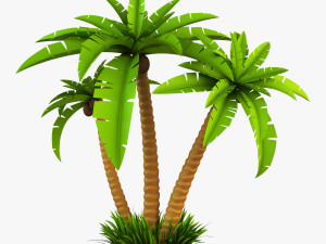 palm tree v 2 3D Model