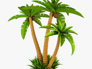 palm tree v 2 3D Model