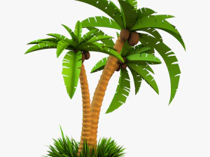 palm tree v 2 3D Model