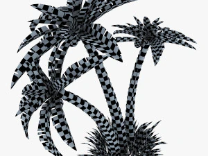 palm tree v 2 3D Model
