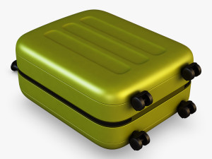 suitcase green v 1 3D Model