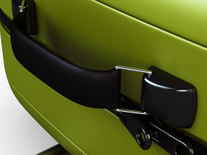 suitcase green v 1 3D Model