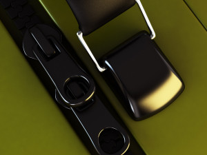 suitcase green v 1 3D Model