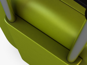 suitcase green v 1 3D Model