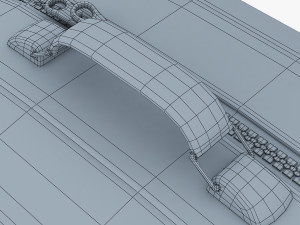 suitcase green v 1 3D Model
