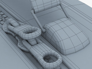 suitcase green v 1 3D Model