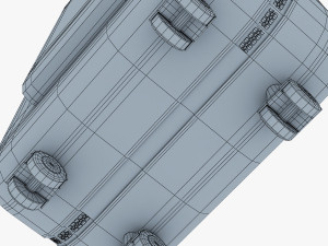 suitcase green v 1 3D Model