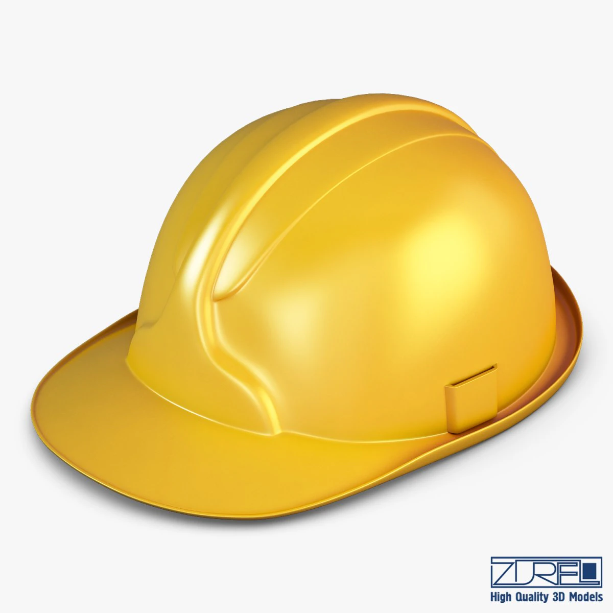 hard hat yellow v 1 3D Model .c4d .max .obj .3ds .fbx .stl .blend