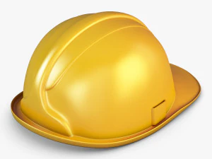 hard hat yellow v 1 3D Model