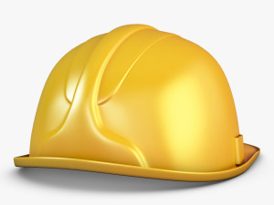 hard hat yellow v 1 Modelo 3D