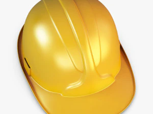 hard hat yellow v 1 3D Model