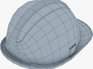 hard hat yellow v 1 3D Model