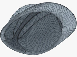 hard hat yellow v 1 3D Model