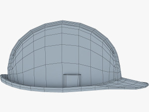 hard hat yellow v 1 Modelo 3D
