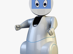 pakati robot assistant white 3D Model