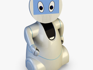 pakati robot assistant white 3D Model