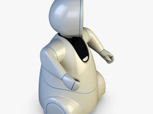 pakati robot assistant white 3D Model