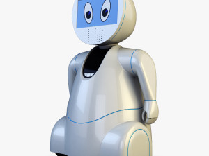 pakati robot assistant white 3D Model