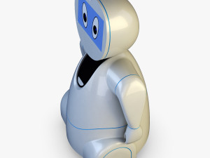 pakati robot assistant white 3D Model