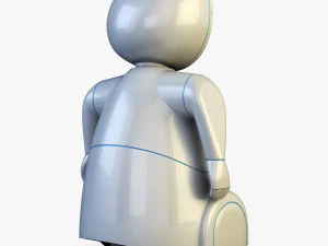pakati robot assistant white 3D Model