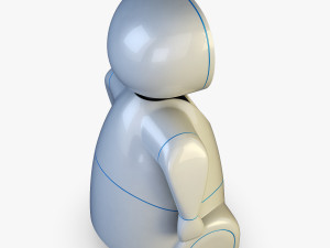 pakati robot assistant white 3D Model