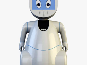 pakati robot assistant white 3D Model