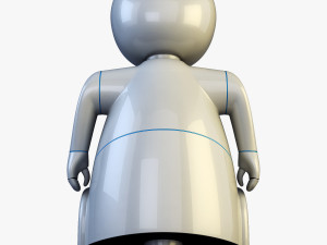 pakati robot assistant white 3D Model